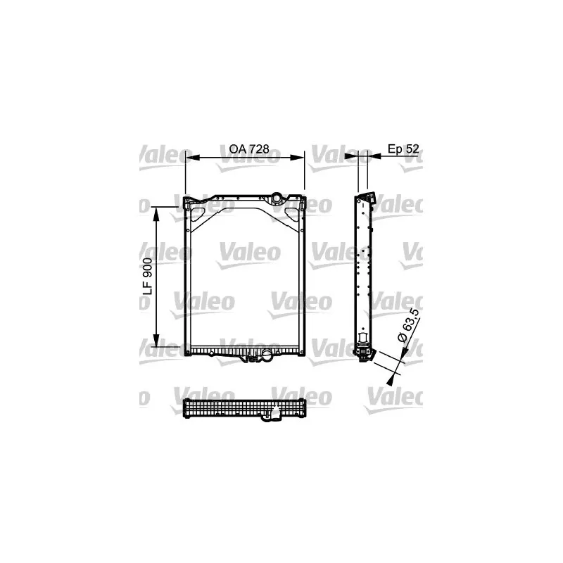 Radiateur, refroidissement du moteur VALEO 733500