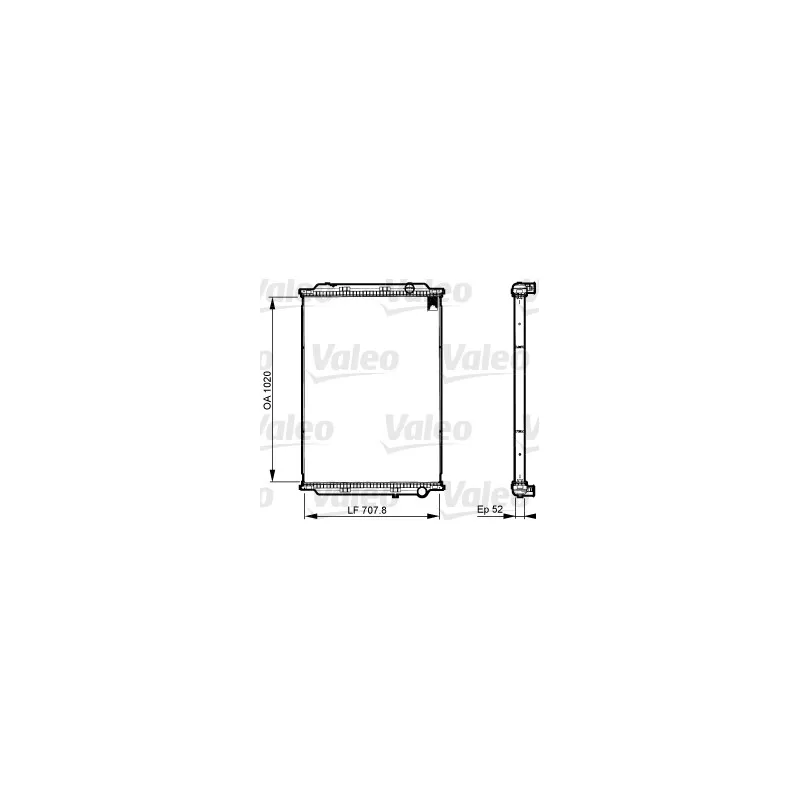 Radiateur, refroidissement du moteur VALEO 733522
