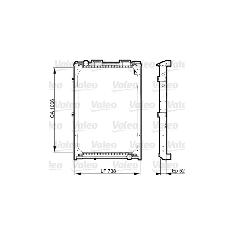 Radiateur, refroidissement du moteur VALEO 733529