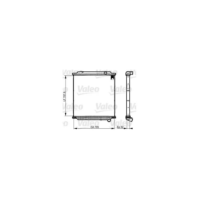 Radiateur, refroidissement du moteur VALEO 733526