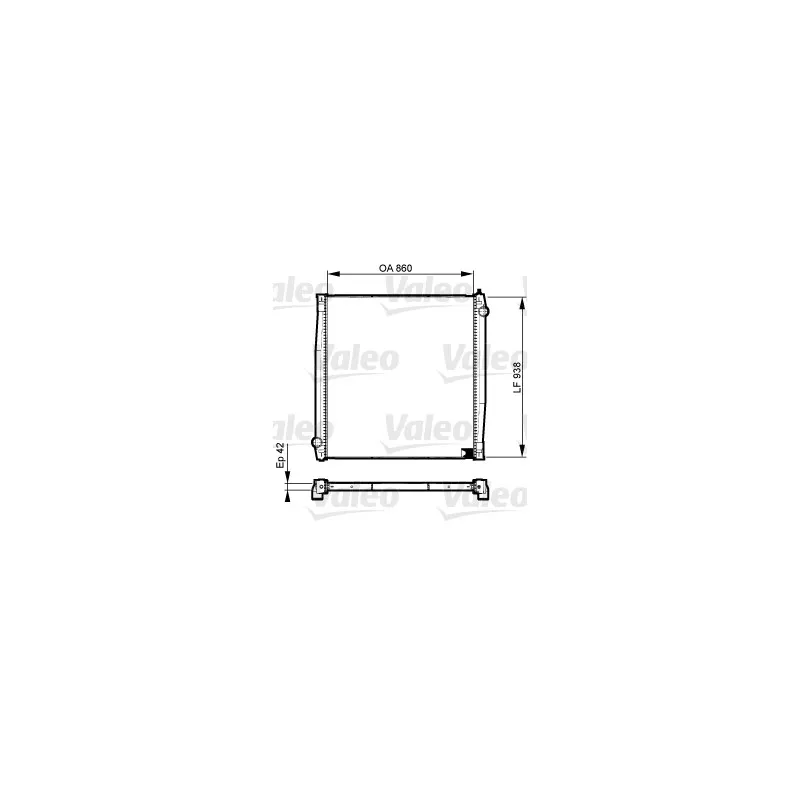 Radiateur, refroidissement du moteur VALEO 733527