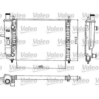 Radiateur, refroidissement du moteur VALEO 731582