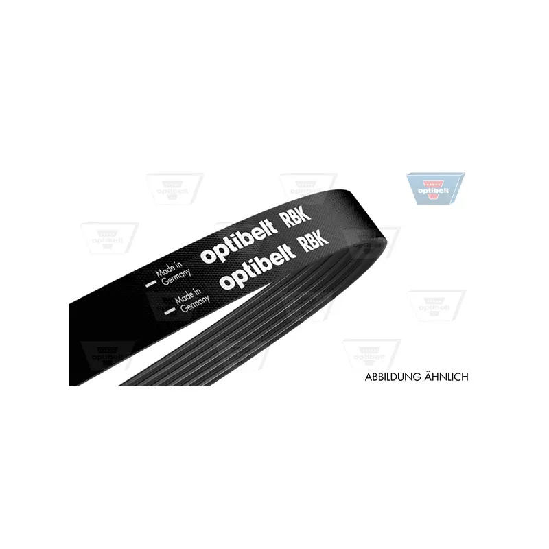 Courroie trapézoïdale à nervures OPTIBELT 8 PK 1165