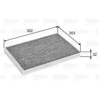 Filtre, air de l'habitacle VALEO 716069