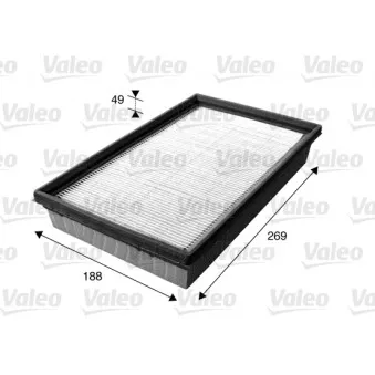 Filtre, air de l'habitacle VALEO