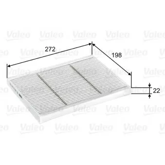 Filtre, air de l'habitacle VALEO 716067
