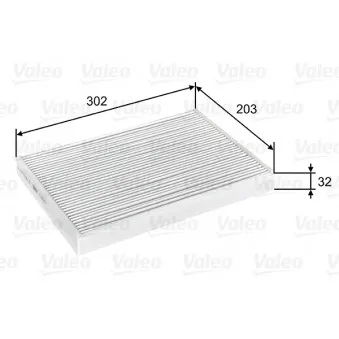 Filtre, air de l'habitacle VALEO 716068