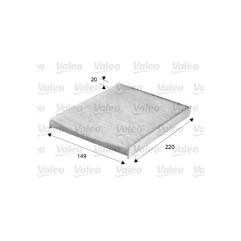 Filtre, air de l'habitacle VALEO 716047