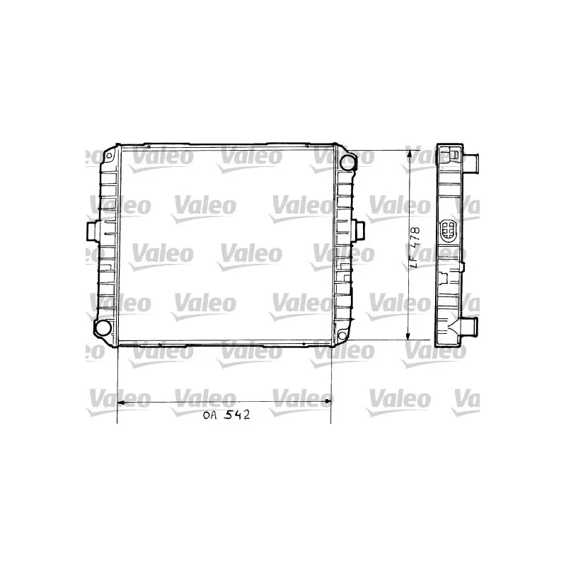 Radiateur, refroidissement du moteur VALEO 730377