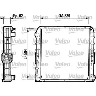 Radiateur, refroidissement du moteur VALEO 730385
