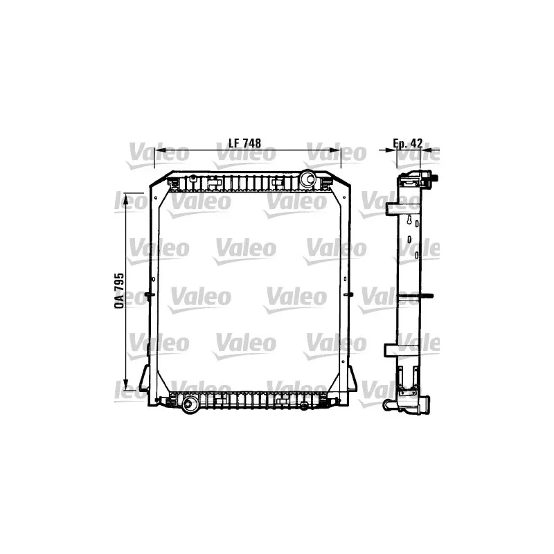 Radiateur, refroidissement du moteur VALEO 730258