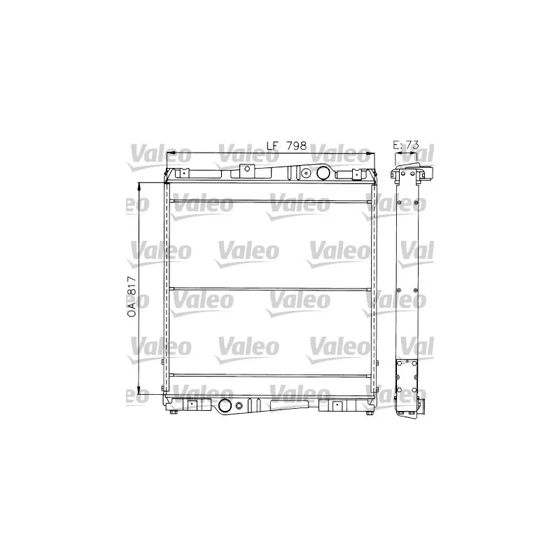 Radiateur, refroidissement du moteur VALEO 730601
