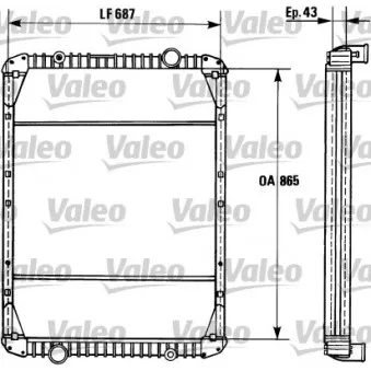 Radiateur, refroidissement du moteur VALEO