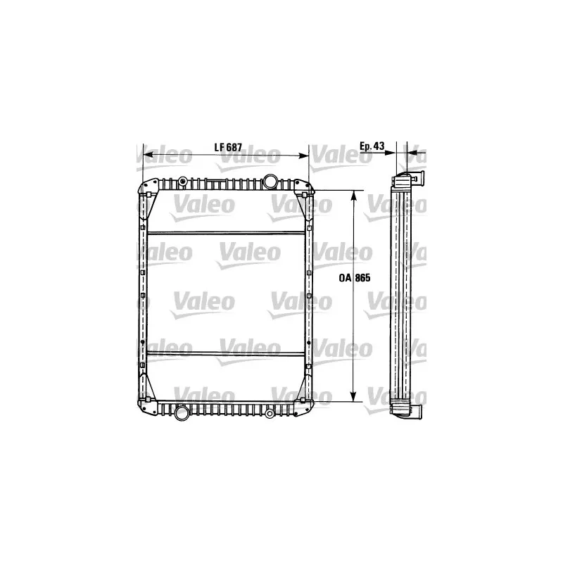 Radiateur, refroidissement du moteur VALEO 730748