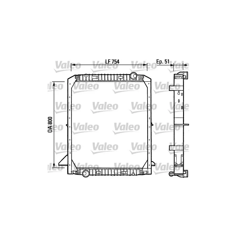 Radiateur, refroidissement du moteur VALEO 730964