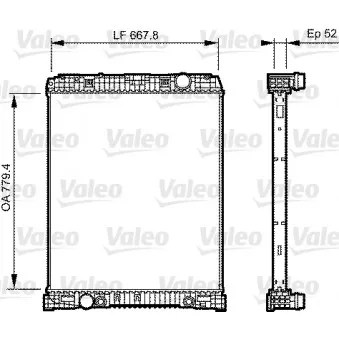 Radiateur, refroidissement du moteur VALEO