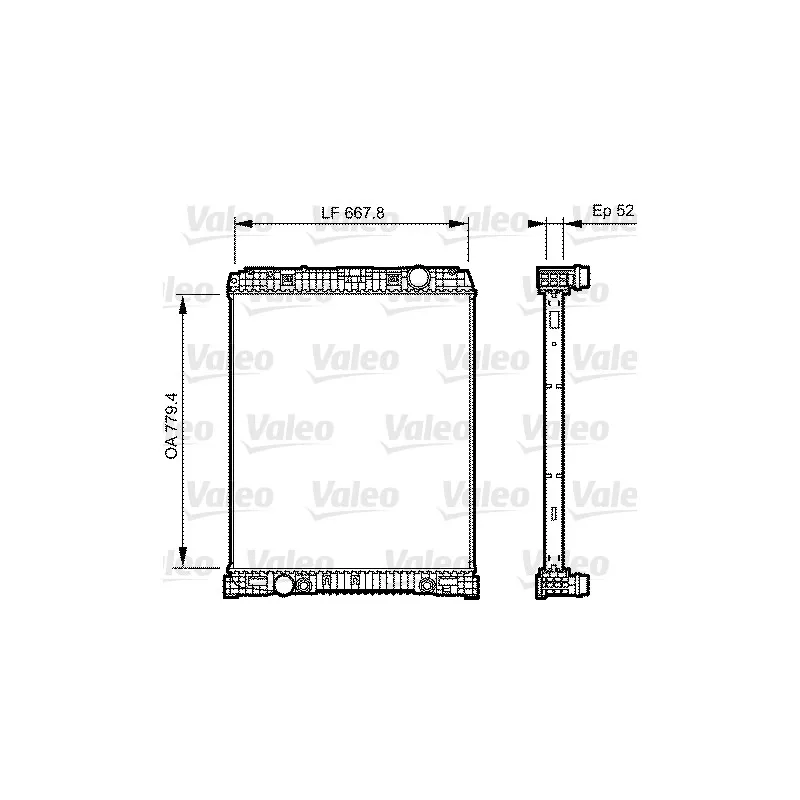 Radiateur, refroidissement du moteur VALEO 735304