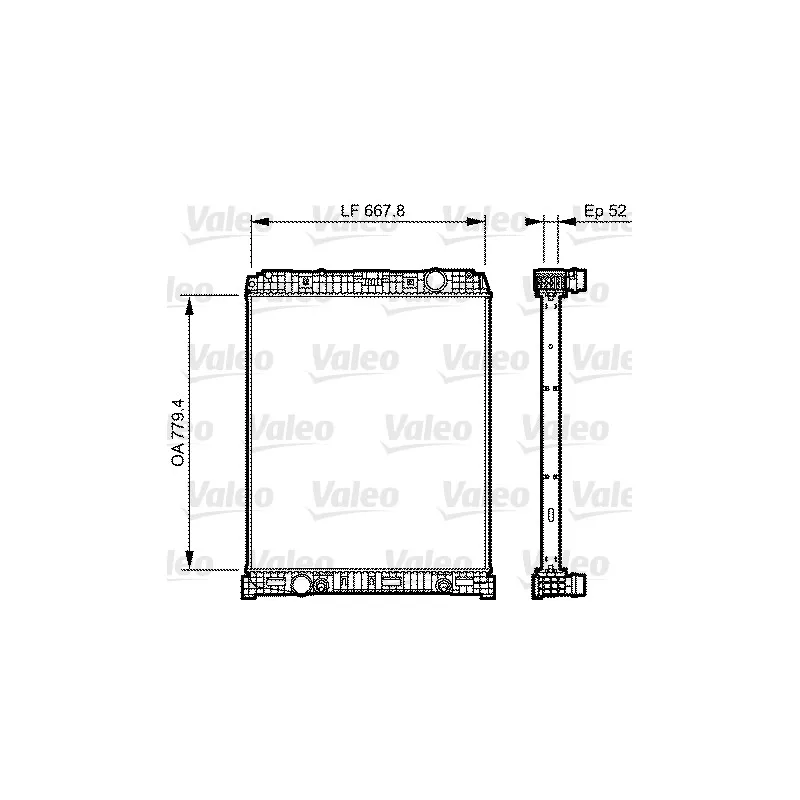 Radiateur, refroidissement du moteur VALEO 735305