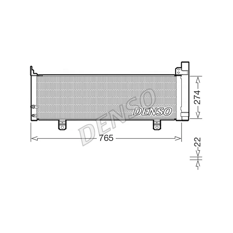 Condenseur, climatisation DENSO DCN50129