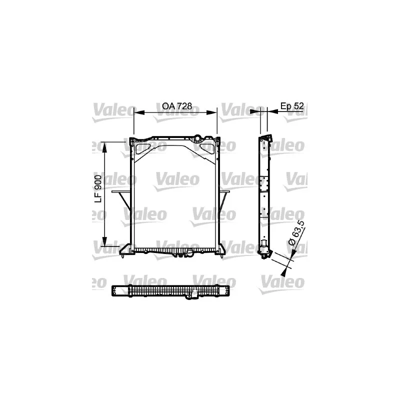Radiateur, refroidissement du moteur VALEO 735017