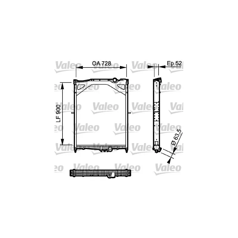 Radiateur, refroidissement du moteur VALEO 735018