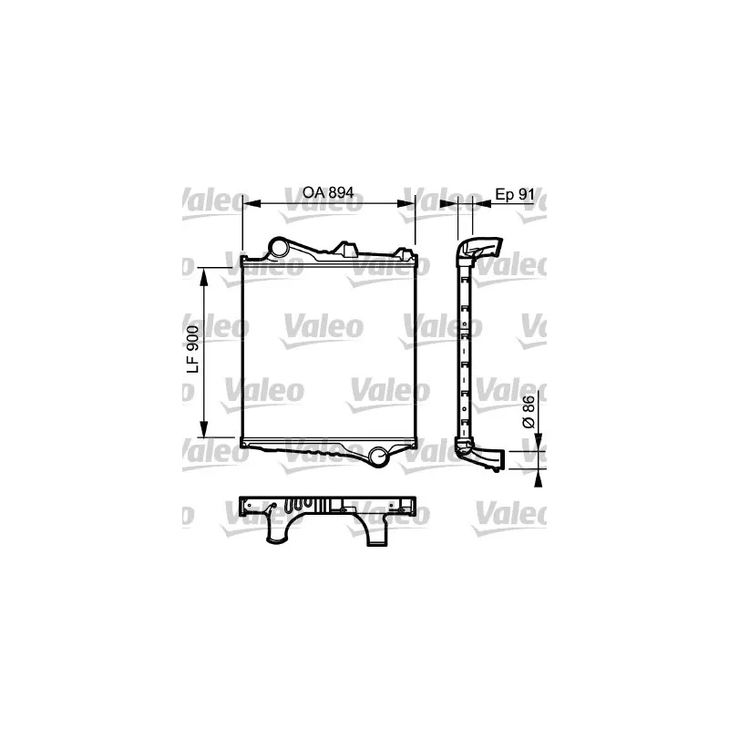 Intercooler, échangeur VALEO 817774