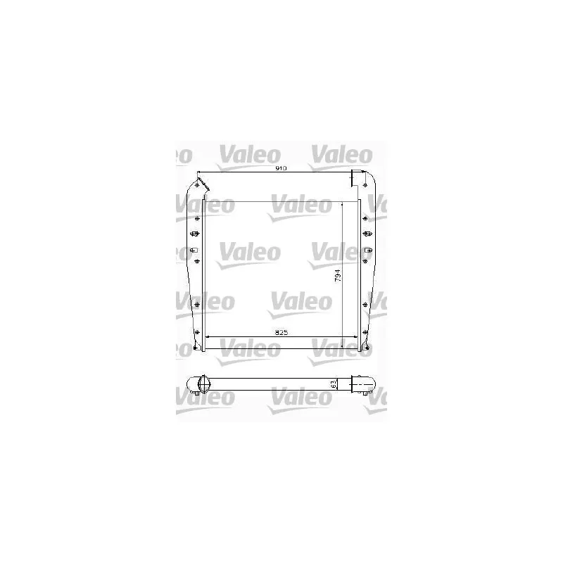 Intercooler, échangeur VALEO 817772