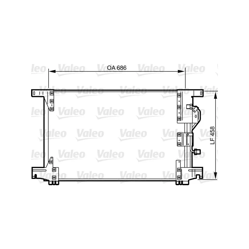 Condenseur, climatisation VALEO 818034