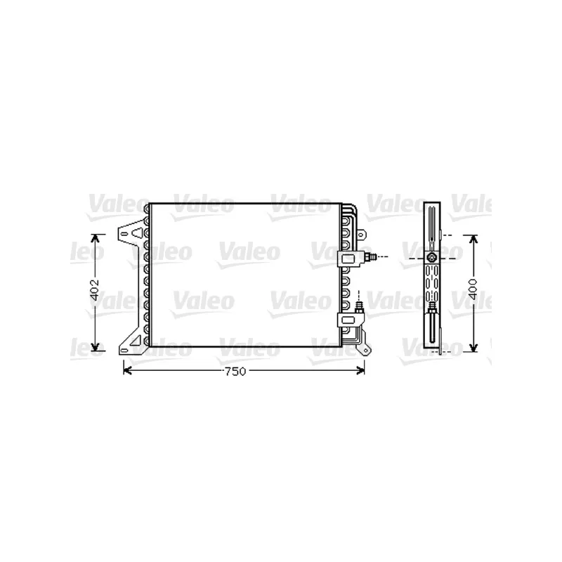 Condenseur, climatisation VALEO 818038