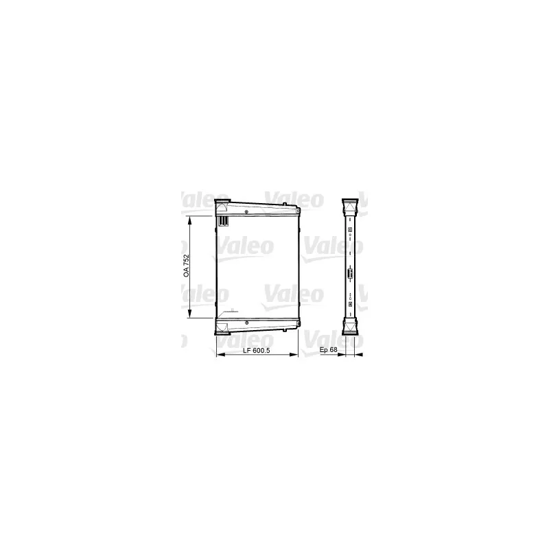 Intercooler, échangeur VALEO 818882