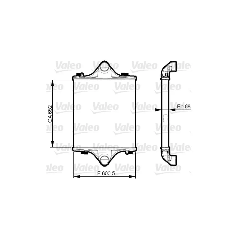 Intercooler, échangeur VALEO 818881