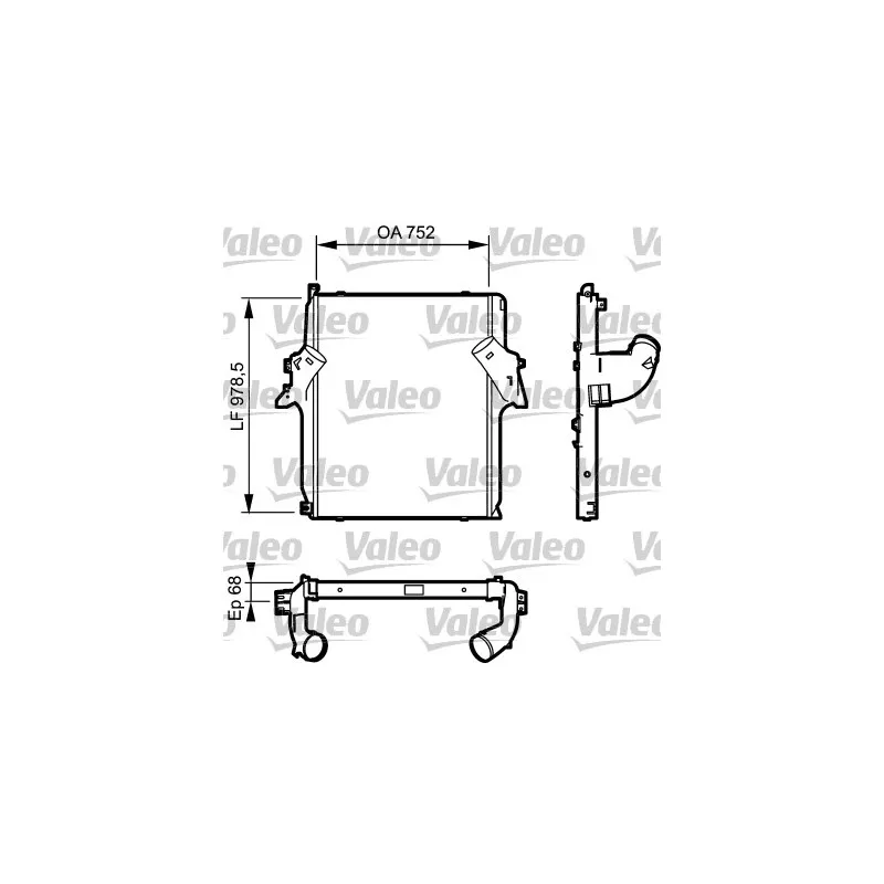 Intercooler, échangeur VALEO 818782