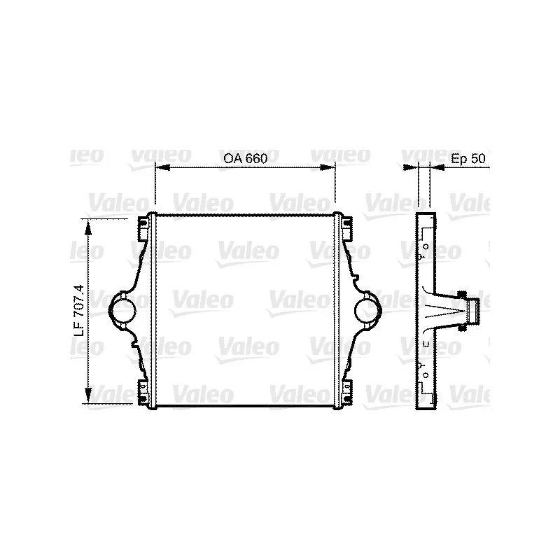 Intercooler, échangeur VALEO 818776