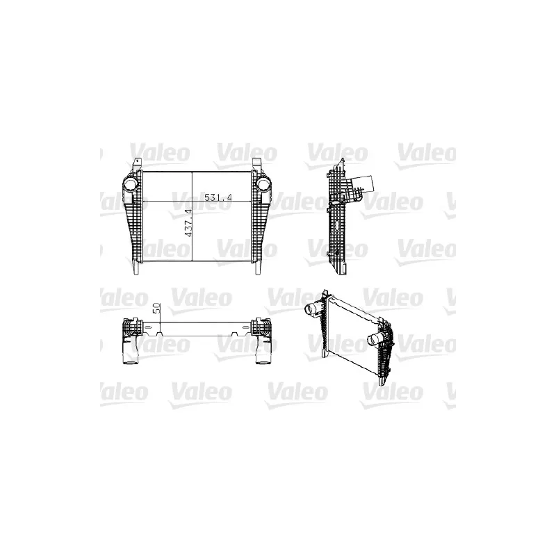 Intercooler, échangeur VALEO 818777
