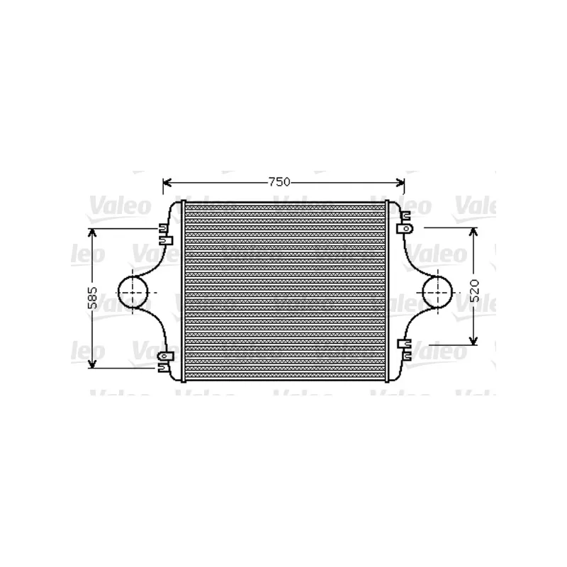 Intercooler, échangeur VALEO 818743