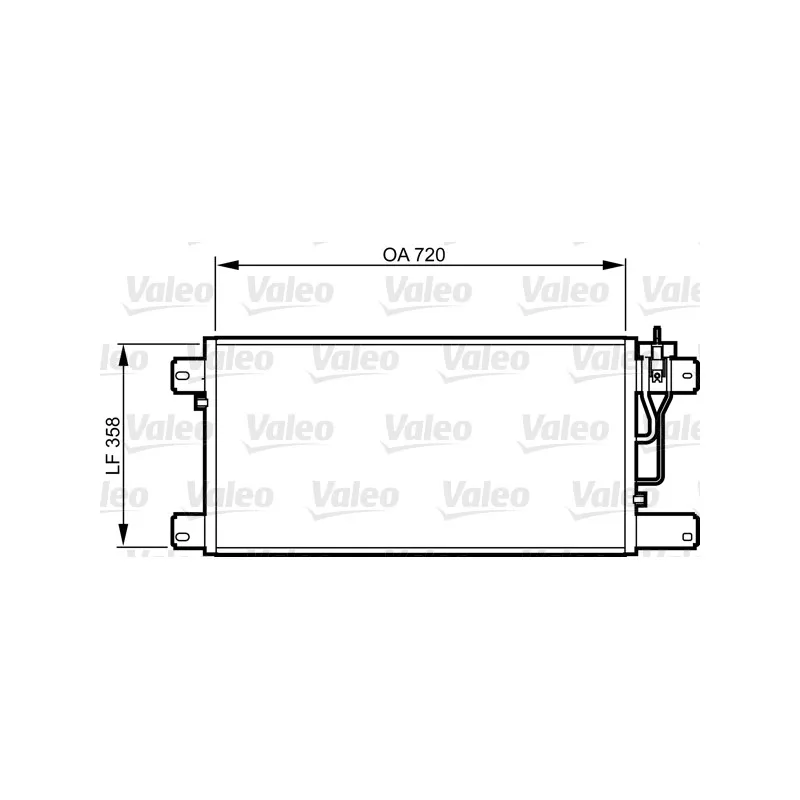 Condenseur, climatisation VALEO 818988