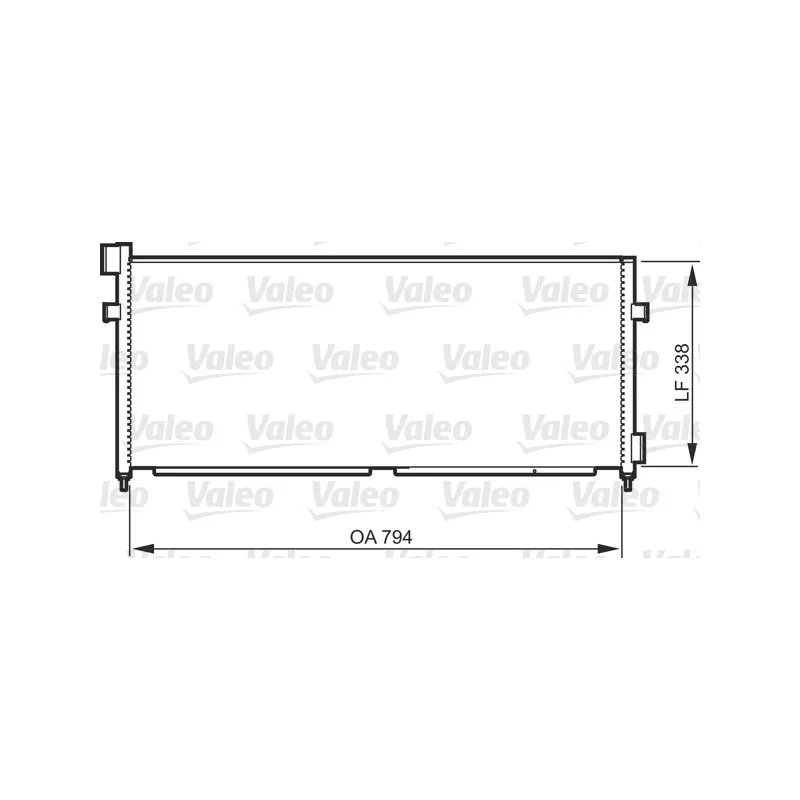 Condenseur, climatisation VALEO 818987