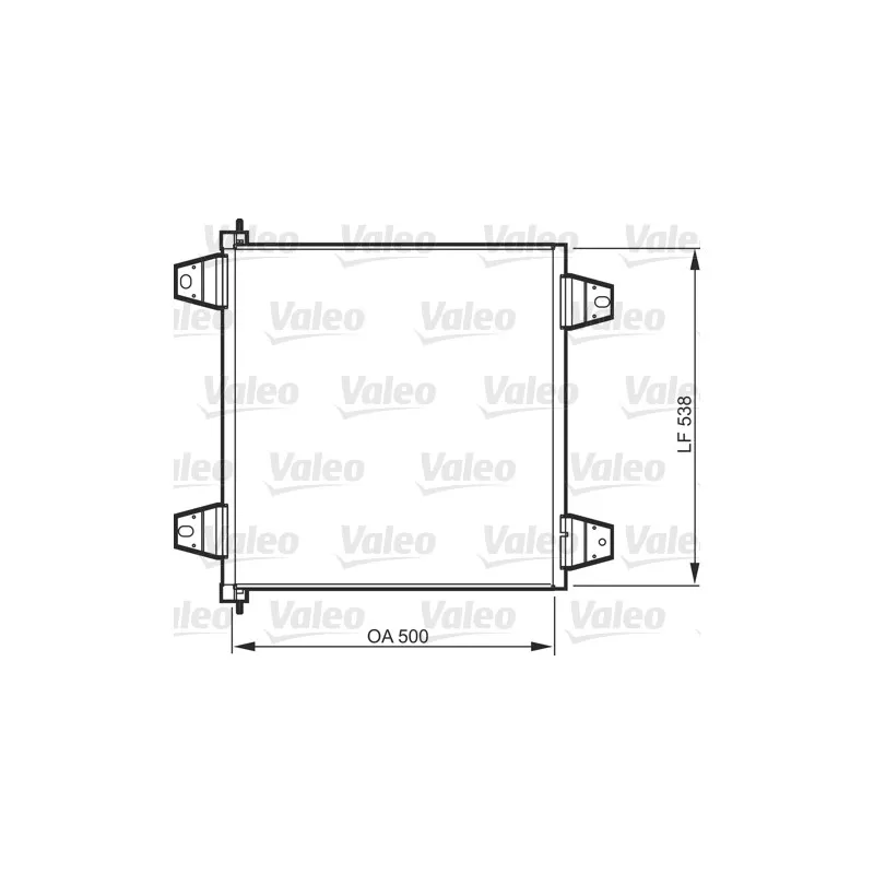 Condenseur, climatisation VALEO 818986