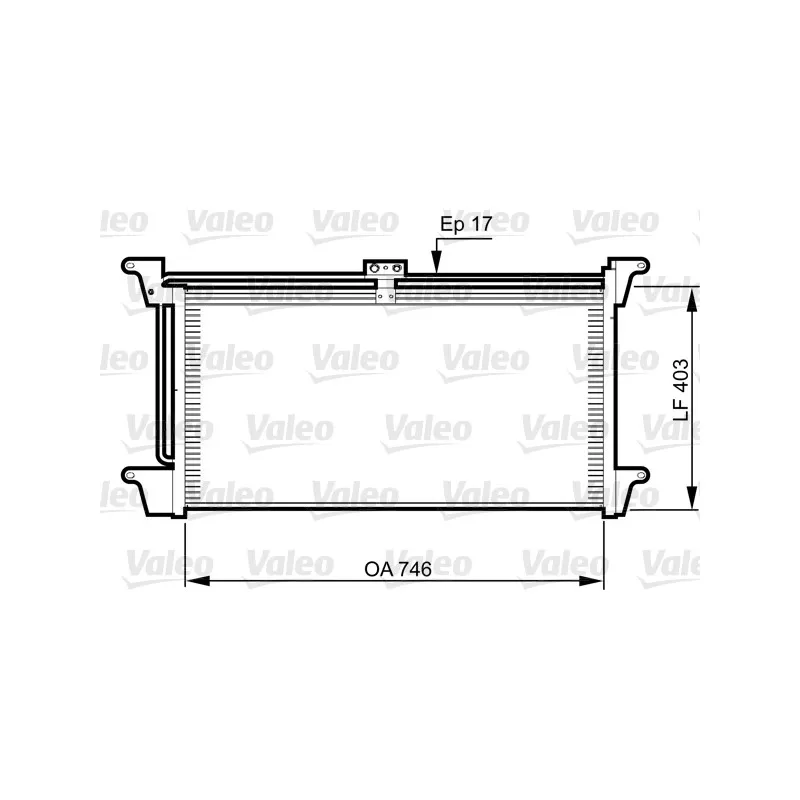 Condenseur, climatisation VALEO 818992