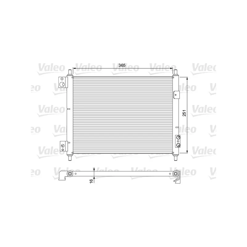 Condenseur, climatisation VALEO 815092