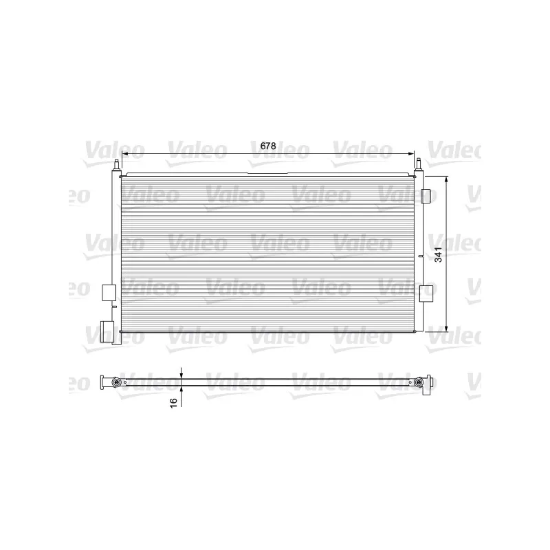 Condenseur, climatisation VALEO 815094