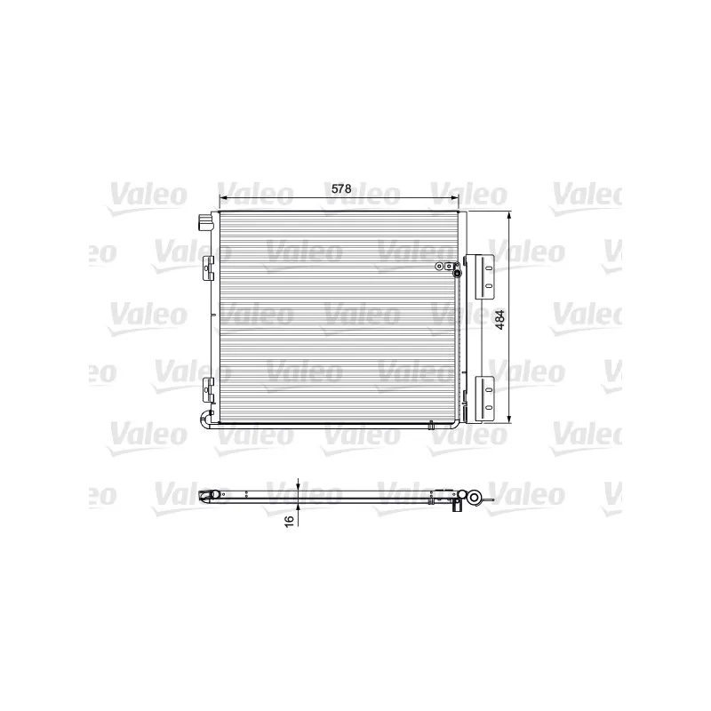 Condenseur, climatisation VALEO 815060