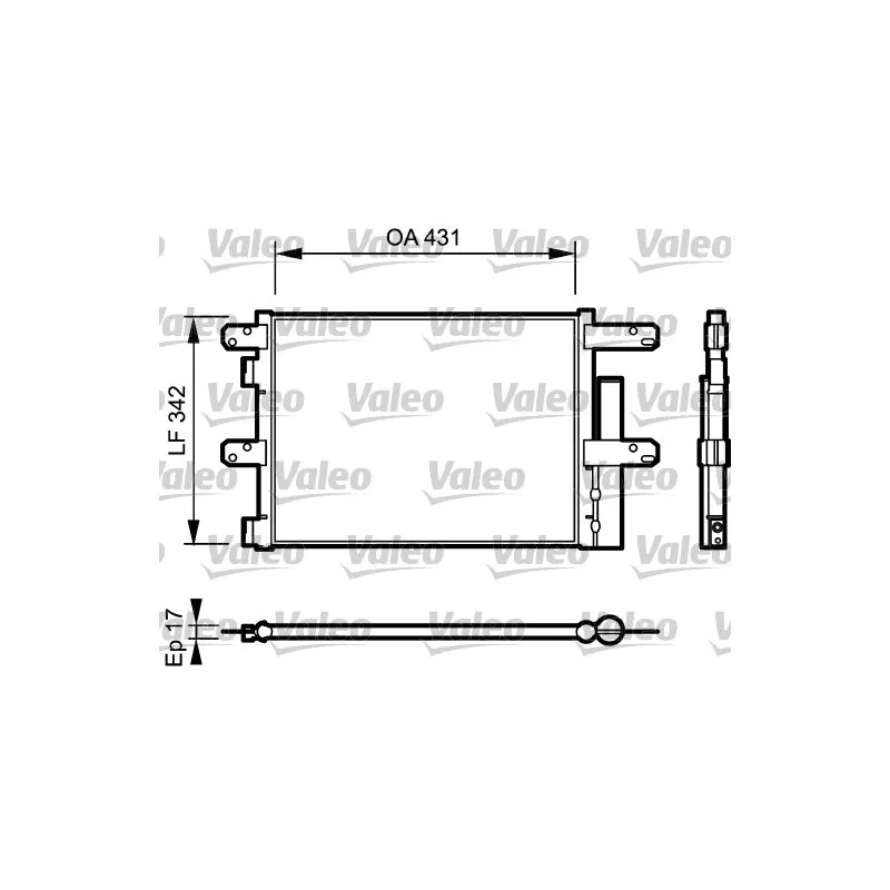 Condenseur, climatisation VALEO 818116
