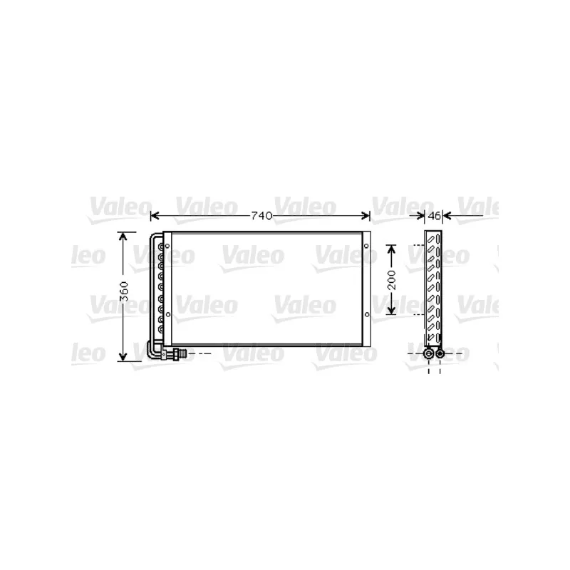 Condenseur, climatisation VALEO 818040
