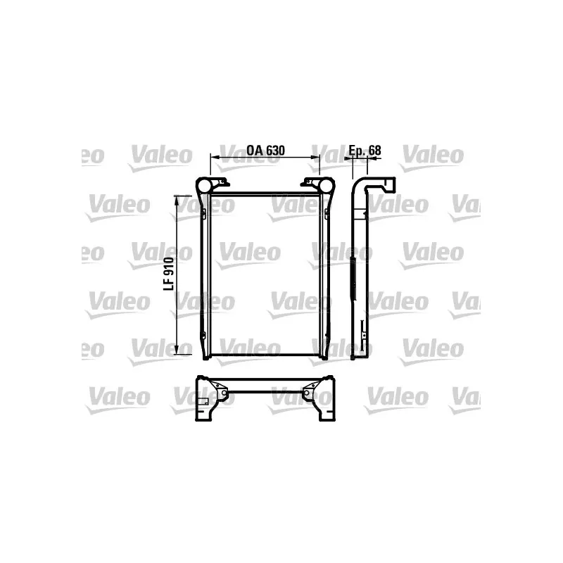 Intercooler, échangeur VALEO 816979