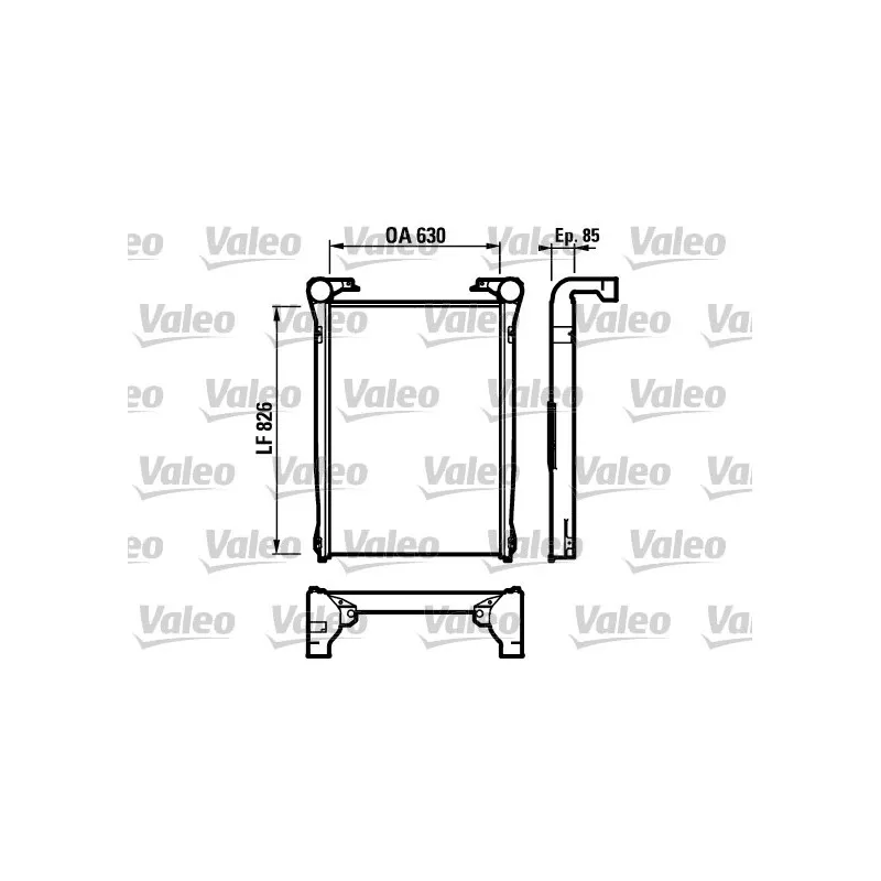 Intercooler, échangeur VALEO 816978