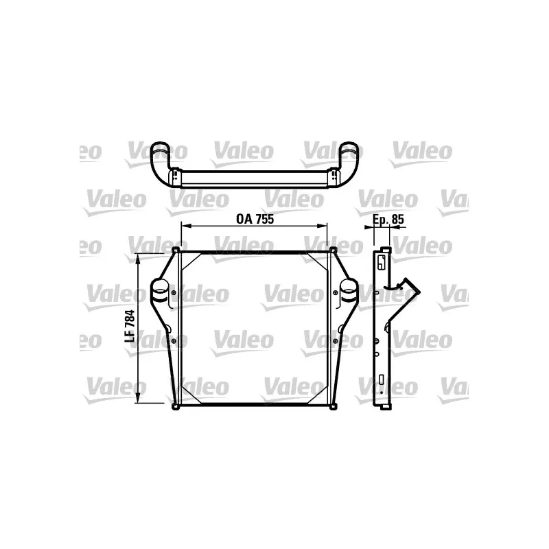 Intercooler, échangeur VALEO 816961