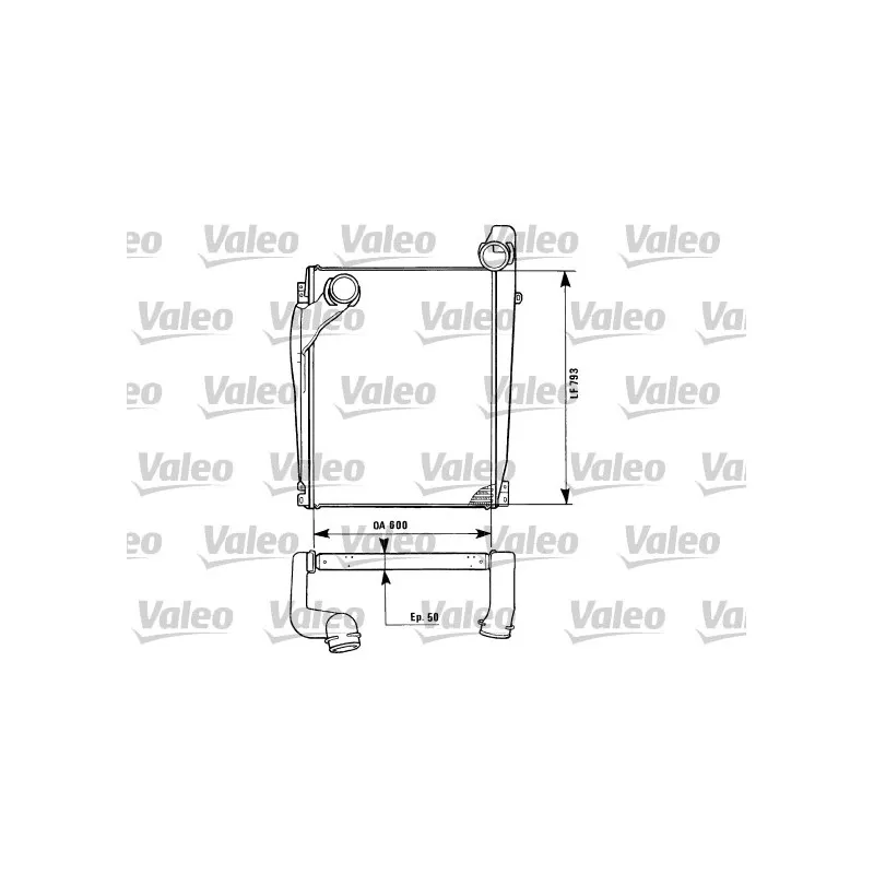 Intercooler, échangeur VALEO 816786
