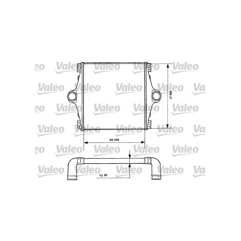 Intercooler, échangeur VALEO 816846