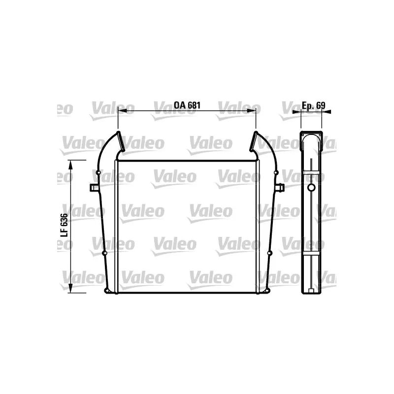 Intercooler, échangeur VALEO 816853